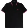 Fred Perry Reissues M12 Twin Tipped Polo Shirt - Black/Indi -Emporio Clothing Shop fred perry reissues m12 twin tipped polo shirt black indi p58893 861483 image