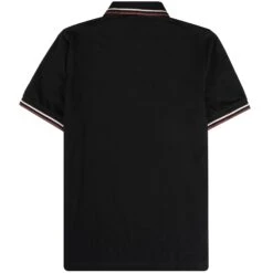 Fred Perry Reissues M12 Twin Tipped Polo Shirt - Black & Oatmeal 9 Fred Perry Reissues M12 Twin Tipped Polo Shirt - Black & Oatmeal -Emporio Clothing Shop fred perry reissues m12 twin tipped polo shirt black oatmeal p59469 877386 image