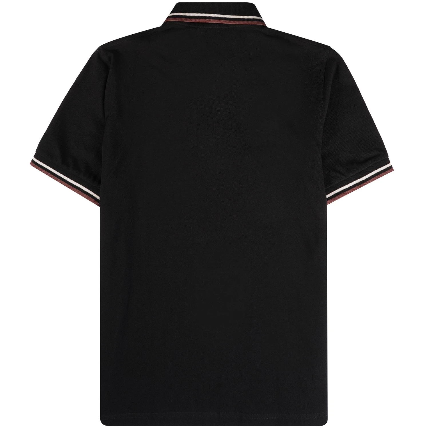 Fred Perry Reissues M12 Twin Tipped Polo Shirt - Black & Oatmeal 6 Fred Perry Reissues M12 Twin Tipped Polo Shirt - Black & Oatmeal - Image 4