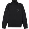 Fred Perry Roll Neck Jumper - Black