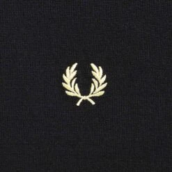 Fred Perry Roll Neck Jumper - Black -Emporio Clothing Shop fred perry roll neck jumper black p60313 885674 image