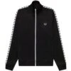 Fred Perry Taped Track Jacket - Black 2 Fred Perry Taped Track Jacket - Black -Emporio Clothing Shop fred perry taped track jacket black p55217 774813 image