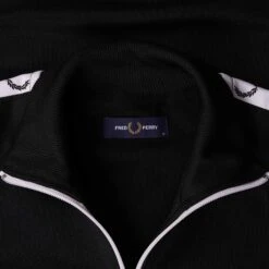 Fred Perry Taped Track Jacket - Black -Emporio Clothing Shop fred perry taped track jacket black p55217 774818 image
