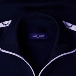 Fred Perry Taped Track Jacket - Carbon Blue -Emporio Clothing Shop fred perry taped track jacket carbon blue p55218 774838 image
