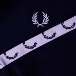 Fred Perry Taped Track Jacket - Carbon Blue -Emporio Clothing Shop fred perry taped track jacket carbon blue p55218 774843 image