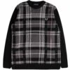 Fred Perry Tartan Panel Jumper - Black -Emporio Clothing Shop fred perry tartan panel jumper black p56714 816727 image