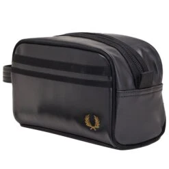 Fred Perry Tonal Wash Bag - Black -Emporio Clothing Shop fred perry tonal wash bag black p59583 877844 image