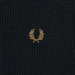 Fred Perry Waffle Jumper - Navy -Emporio Clothing Shop fred perry waffle jumper navy p59570 878733 image