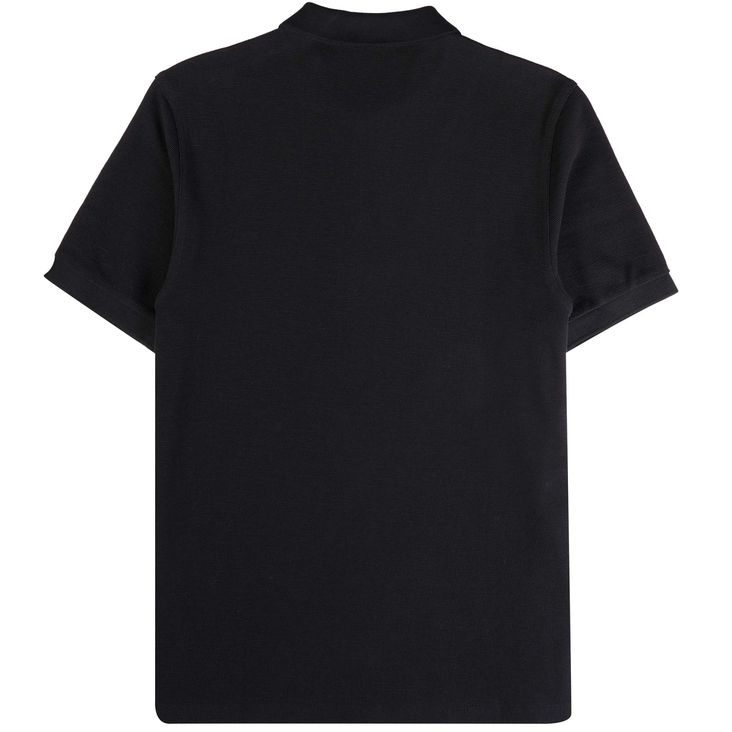 Fred Perry Waffle Texture Polo Shirt - Black 6 Fred Perry Waffle Texture Polo Shirt - Black - Image 4