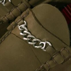 Fred Perry X G.H Bass Weejuns Nubuck Chain Penny Loafers - Bark -Emporio Clothing Shop fred perry x g h bass weejuns nubuck chain penny loafers bark p55077 766325 image