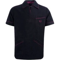 Short Sleeve Overshirt - Black
