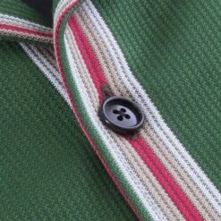 Vertical Stripe Shirt - Kelp Green -Emporio Clothing Shop fred perry x nicholas daley vertical stripe shirt kelp green p54362 746716 image