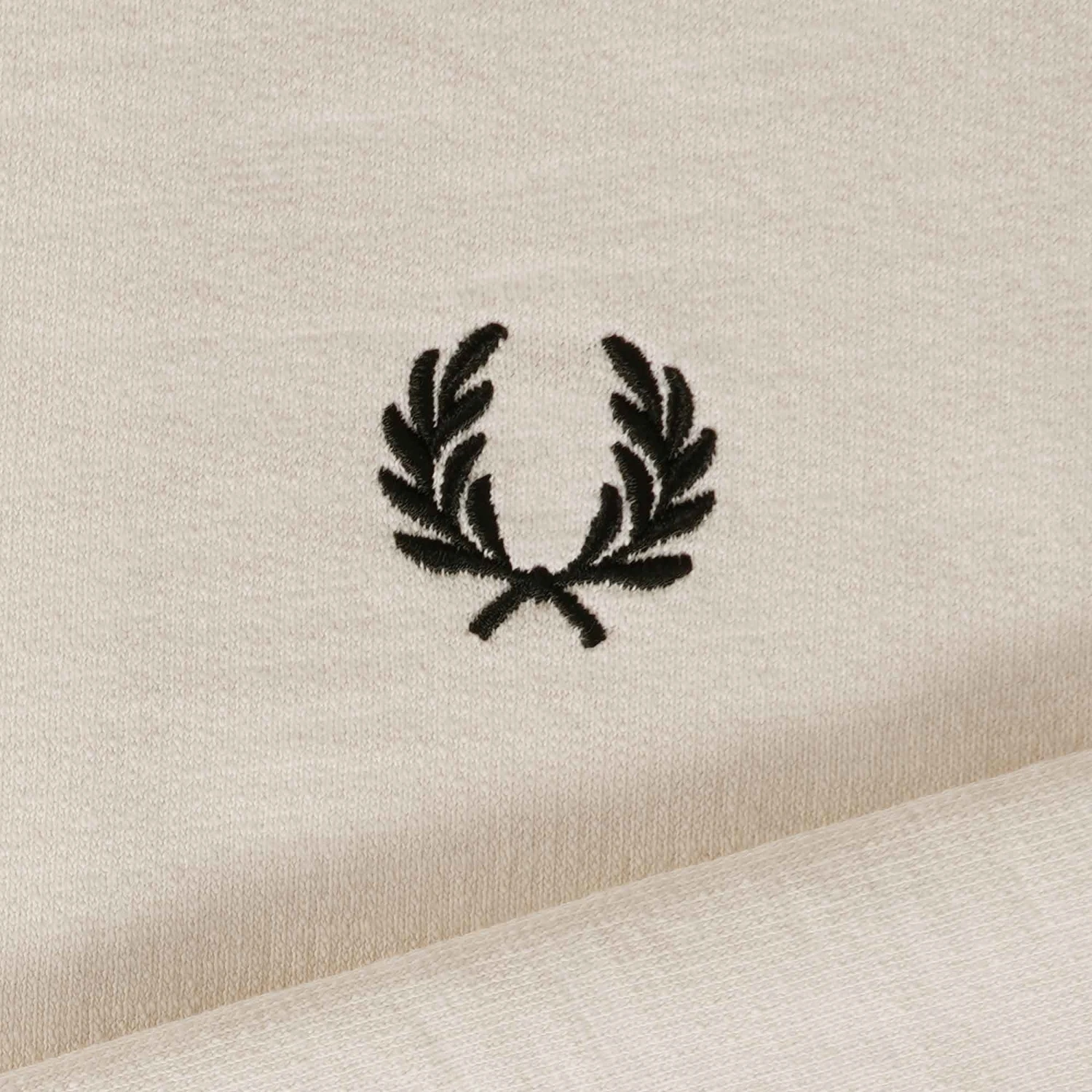 Fred Perry Zip Through Sweatshirt - Ecru 6 Fred Perry Zip Through Sweatshirt - Ecru - Image 4
