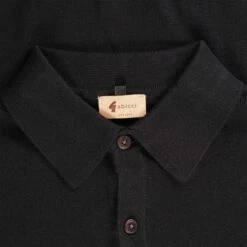 Gabicci Vintage 1973 Francesco Long Sleeved Polo Shirt - Black -Emporio Clothing Shop gabicci vintage 1973 francesco long sleeved polo shirt black p60751 901587 image