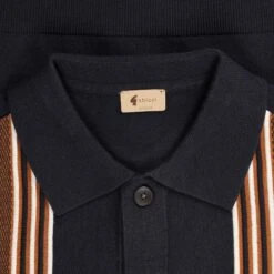 Gabicci Vintage 1973 Hanson Long Sleeve Polo Shirt - Navy -Emporio Clothing Shop gabicci vintage 1973 hanson long sleeve polo shirt navy p60777 902057 image