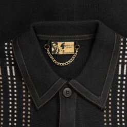 Gabicci Vintage 1973 Jimmy Shirt - Black -Emporio Clothing Shop gabicci vintage 1973 jimmy shirt black p58684 856965 image