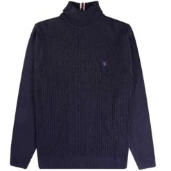 Gabicci Vintage 1973 Leonardo Turtle Neck - Navy