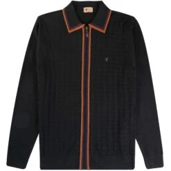 Gabicci Vintage 1973 Templo Polo Shirt - Black