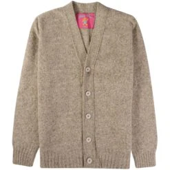Howlin' Shaggy Bear Cardigan - Shrooms