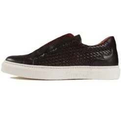 Jeffery West Apollo Woven Leather - Dark Brown