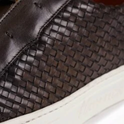 Jeffery West Apollo Woven Leather - Dark Brown -Emporio Clothing Shop jeffery west apollo woven leather dark brown p59193 871815 image