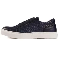 Jeffery West Apollo Woven Leather - Navy