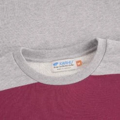 Karhu Uni Stripe Sweatshirt - Heather Grey/Rhodondendron -Emporio Clothing Shop karhu uni stripe sweatshirt heather grey rhodondendron p51192 700133 image