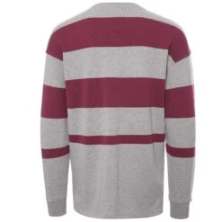 Karhu Uni Stripe Sweatshirt - Heather Grey/Rhodondendron -Emporio Clothing Shop karhu uni stripe sweatshirt heather grey rhodondendron p51192 700143 image
