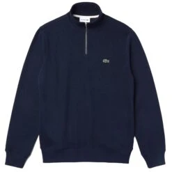 Lacoste 1/2 Zip Sweatshirt - Blue Marine
