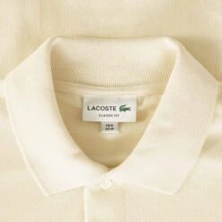 Lacoste Classic Fit Polo Shirt - Ecru -Emporio Clothing Shop lacoste classic fit polo shirt ecru p57867 844472 image