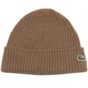 Lacoste Ribbed Wool Beanie - Marron -Emporio Clothing Shop lacoste ribbed wool beanie marron p60660 893003 image