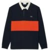 Lacoste Rugby-Style Colour Block Polo Shirt - Navy -Emporio Clothing Shop lacoste rugby style colour block polo shirt navy p59793 884226 image