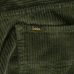 Lois Jeans New Dallas Jumbo Cord Trousers - Olive Green -Emporio Clothing Shop lois jeans new dallas jumbo cord trousers olive green p55713 788513 image