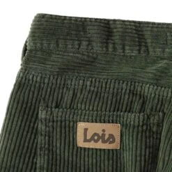 Lois Jeans Pepe Jumbo Cord Shorts - Green Olive -Emporio Clothing Shop lois jeans pepe jumbo cord shorts green olive p58325 850885 image