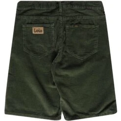 Lois Jeans Pepe Jumbo Cord Shorts - Green Olive -Emporio Clothing Shop lois jeans pepe jumbo cord shorts green olive p58325 850893 image