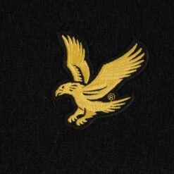 Lyle & Scott X Stuarts London Plain Lambswool V-Neck Jumper - Jet Black -Emporio Clothing Shop lyle scott x stuarts london plain lambswool v neck jumper jet black p51870 705081 image