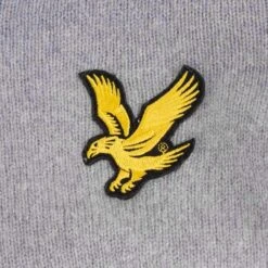 Lyle & Scott X Stuarts London Soft Italian Lambswool V-Neck Jumper - Porto Grey -Emporio Clothing Shop lyle scott x stuarts london soft italian lambswool v neck jumper porto grey p51875 708503 image