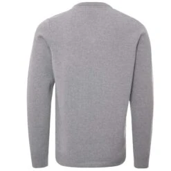 Lyle & Scott X Stuarts London Soft Italian Lambswool V-Neck Jumper - Porto Grey -Emporio Clothing Shop lyle scott x stuarts london soft italian lambswool v neck jumper porto grey p51875 708509 image