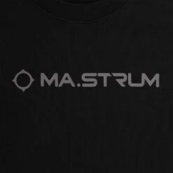 Ma Strum Chest Logo Crew Sweatshirt - Jet Black -Emporio Clothing Shop ma strum chest logo crew sweatshirt jet black p59675 881915 image