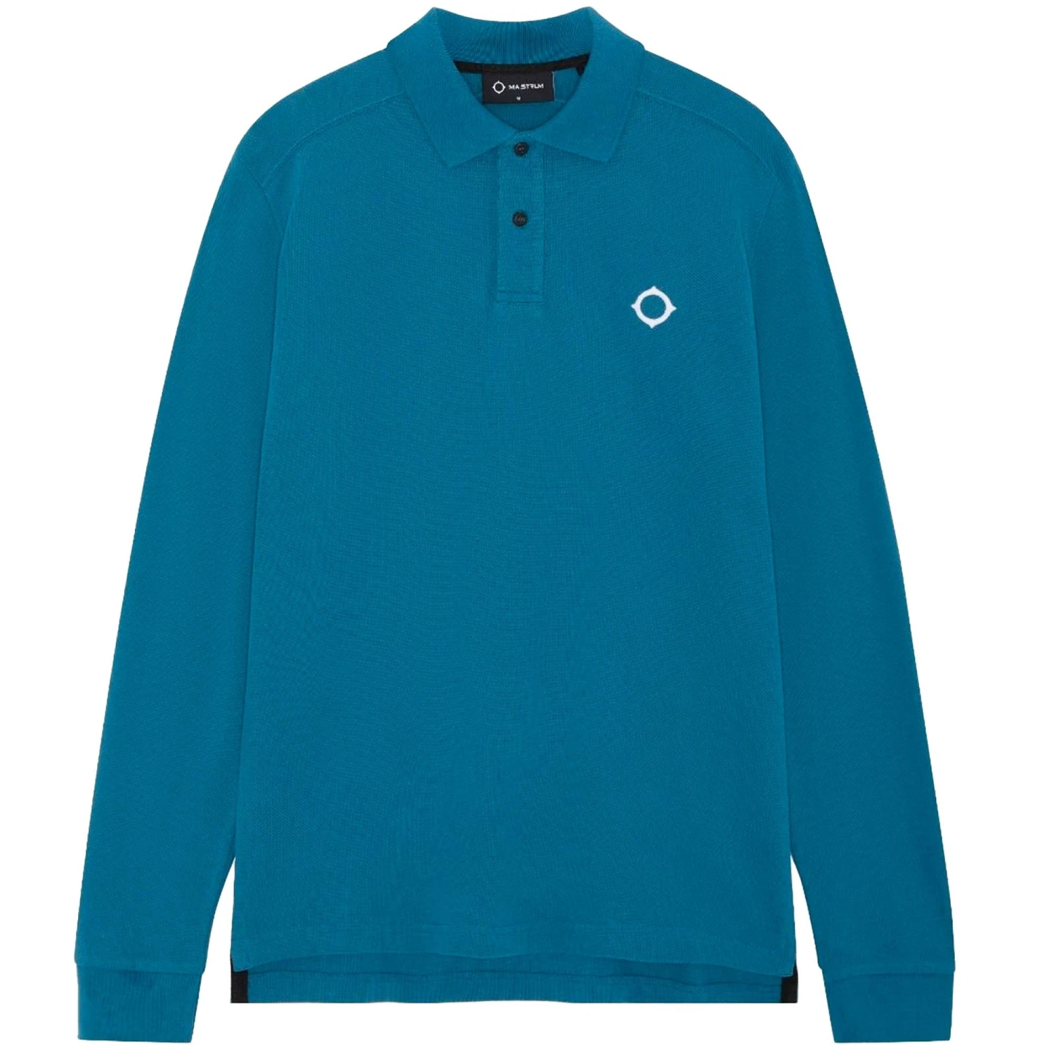 Ma Strum Long Sleeve Polo Shirt - Storm Blue 3 Ma Strum Long Sleeve Polo Shirt - Storm Blue