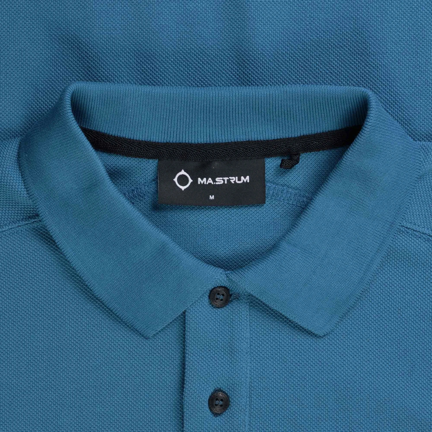Ma Strum Long Sleeve Polo Shirt - Storm Blue 4 Ma Strum Long Sleeve Polo Shirt - Storm Blue - Image 2