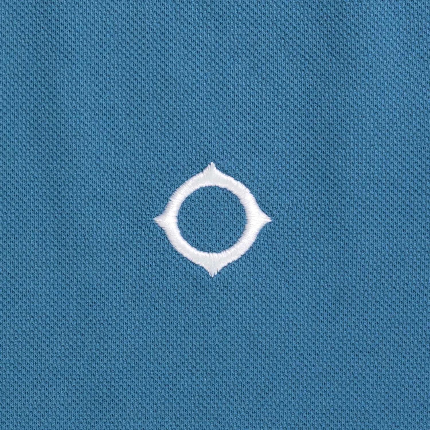 Ma Strum Long Sleeve Polo Shirt - Storm Blue 5 Ma Strum Long Sleeve Polo Shirt - Storm Blue - Image 3