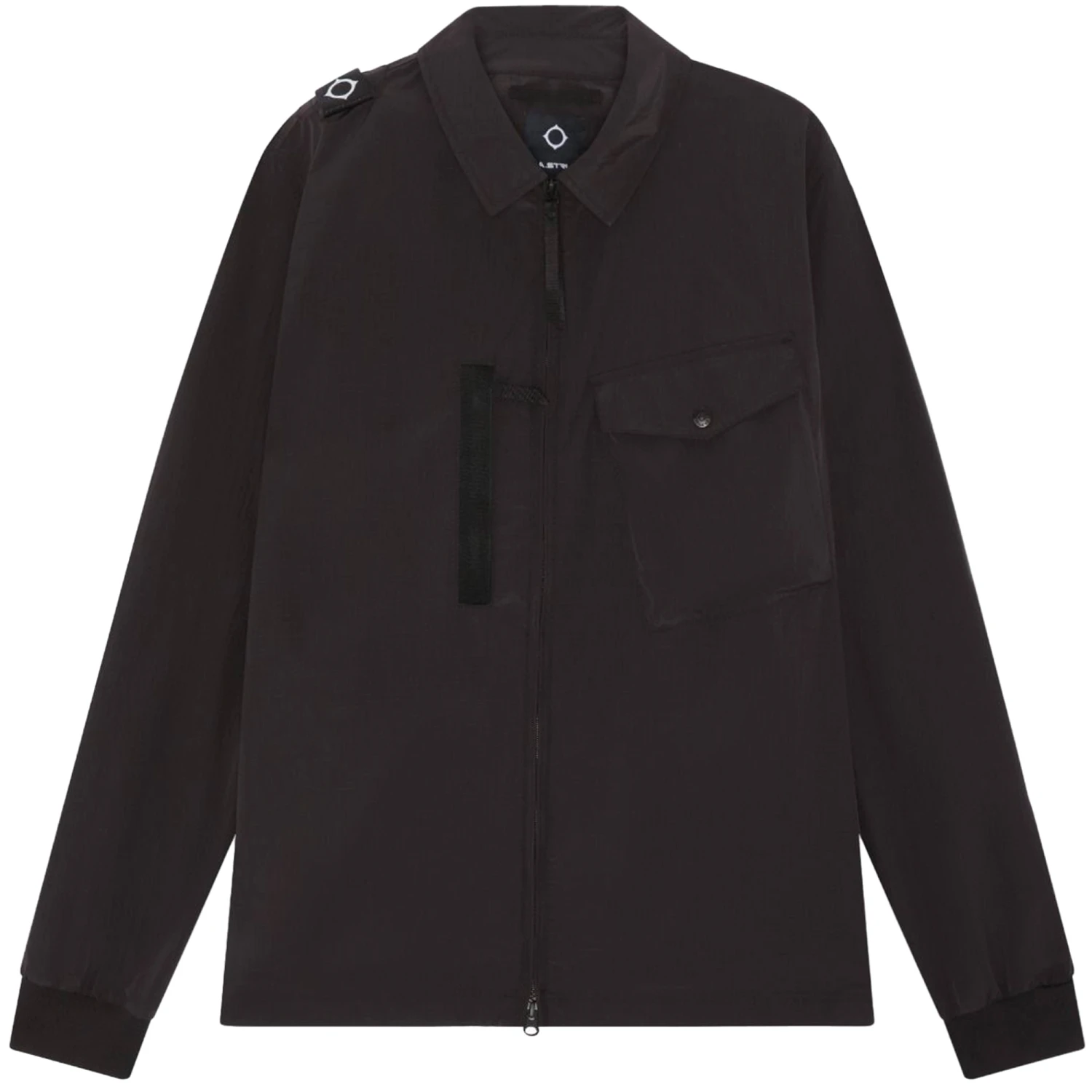 Ma Strum Nylon Grid Overshirt - Jet Black 3 Ma Strum Nylon Grid Overshirt - Jet Black