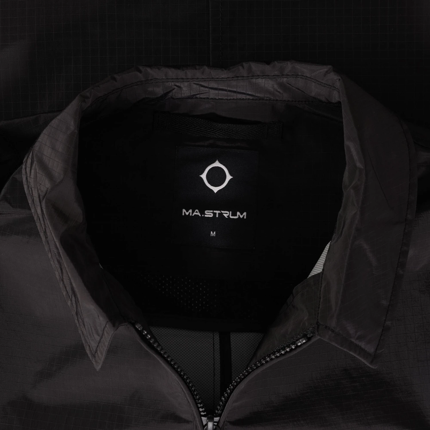 Ma Strum Nylon Grid Overshirt - Jet Black 4 Ma Strum Nylon Grid Overshirt - Jet Black - Image 2