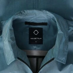Ma Strum Nylon Grid Overshirt - Sea Blue -Emporio Clothing Shop ma strum nylon grid overshirt sea blue p57354 830529 image