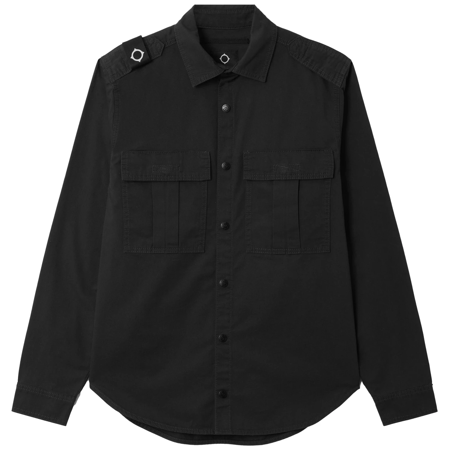 Ma Strum PD Patch Pocket Parade Shirt - Jet Black 3 Ma Strum PD Patch Pocket Parade Shirt - Jet Black