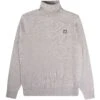 Maison Kitsune Bold Fox Head Patch Turtle Neck - Light Grey -Emporio Clothing Shop maison kitsune bold fox head patch turtle neck light grey p59366 877589 image