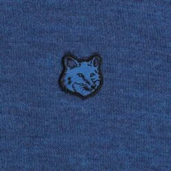 Maison Kitsune Bold Fox Head Patch Turtle Neck - Sapphire -Emporio Clothing Shop maison kitsune bold fox head patch turtle neck sapphire p59367 877619 image