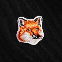 Maison Kitsune Fox Head Patch Sweatshirt - Black -Emporio Clothing Shop maison kitsune fox head patch sweatshirt black p44224 686647 image