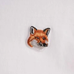 Maison Kitsune Fox Head Patch T-Shirt - White -Emporio Clothing Shop maison kitsune fox head patch t shirt white p48175 666119 image